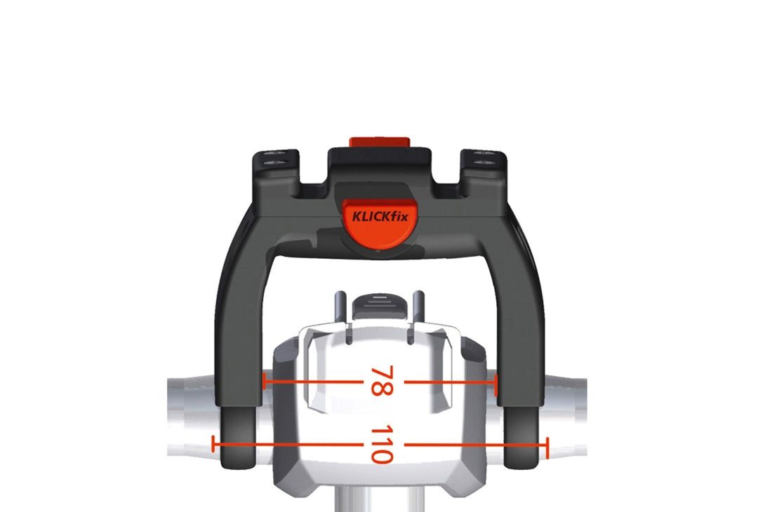Styradapter KLICKFIX E-bikemax. belastning 7 kg
