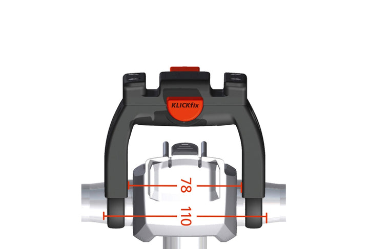 Styradapter KLICKFIX E-bikemax. belastning 7 kg